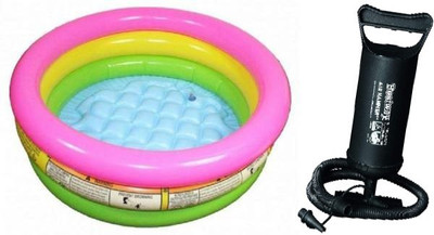 ECOM BHARAT BOB-33 Inflatable Swimming Pool, Inflatable Toy Pump(Multicolor)