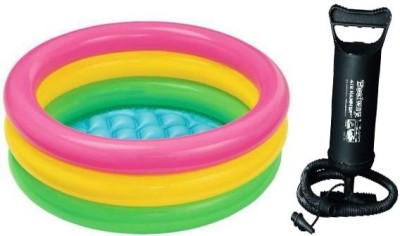 ECOM BHARAT mnb-40 Inflatable Swimming Pool, Inflatable Toy Pump(Multicolor)