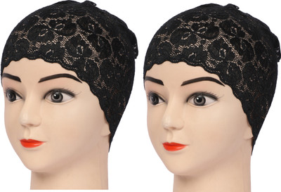 MONATI Self Design Beanie Cap(Pack of 2)