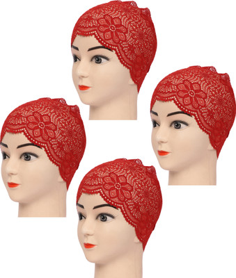 MONATI Self Design Beanie Cap(Pack of 4)