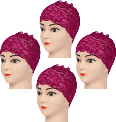 MONATI Self Design Beanie Cap(Pack of 4)