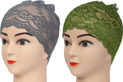 MONATI Self Design Beanie Cap(Pack of 2)