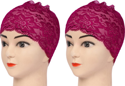 MONATI Self Design Beanie Cap(Pack of 2)