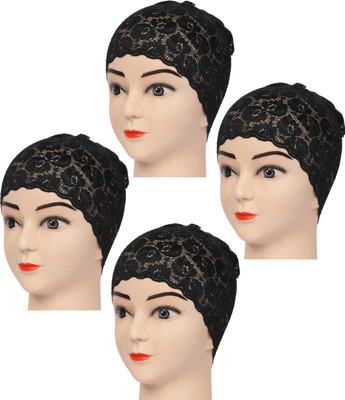 MONATI Self Design Beanie Cap(Pack of 4)
