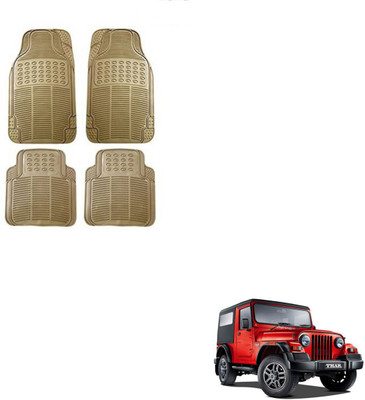 SEMAPHORE PVC, Rubber Standard Mat For  Mahindra Thar(Beige)