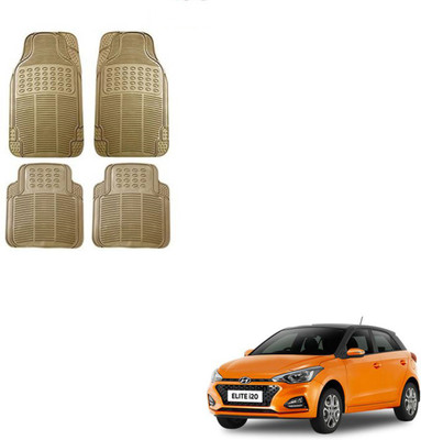 SEMAPHORE PVC, Rubber Standard Mat For  Hyundai Elite i20(Beige)
