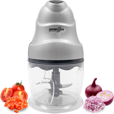 SIMRON Electric Ultra 250-Watt Electric Vegetable Chopper with One Touch Operation Vegetable & Fruit Chopper(1 chopper)