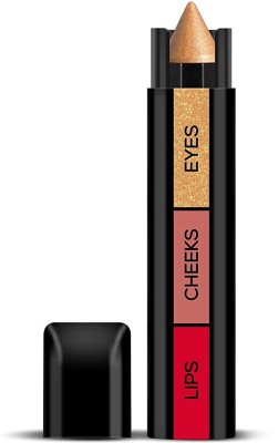 KAIASHA 3 in 1 Makeup Stick With Eye Shadow, Blush & Lipstick ALL FACE MAKEUP(MULTI COLOR, 10 g)