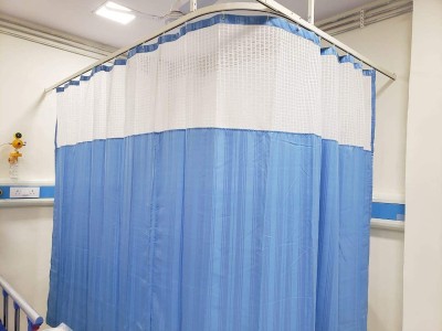 Casanest 243 cm (8 ft) PVC Blackout Long Door Curtain Single Curtain(Solid, Blue)