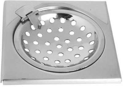 Viking Floor Stainless Steel Push Down Strainer(15 cm Set of 1)