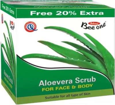 BEE ONE Aloevera Scrub Provide soft, fresh and healthy complexion Skin(600 ml)