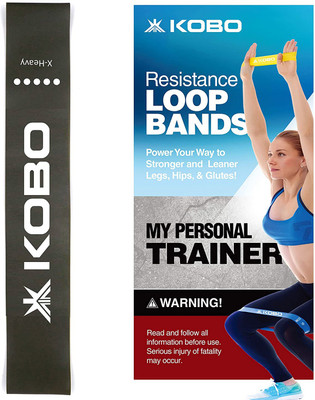 KOBO Resistance Power Loop (Heavy) Aerobic Cardio & Exercise Pilates Band(Red)
