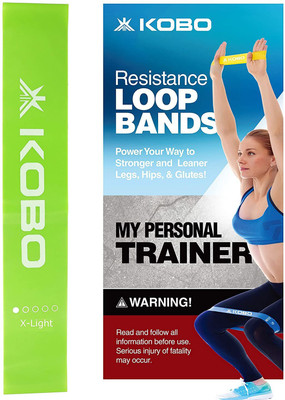 KOBO Resistance Power Loop (Light) Aerobic Cardio & Exercise Resistance Band(Green)