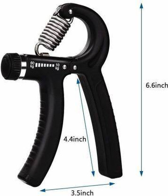 ISHAN SPORTS BLACK Adjustable 10 to 40 Kg Hand Exerciser Grip Strengthener Hand Grip/Fitness Grip(Black, Multicolor)