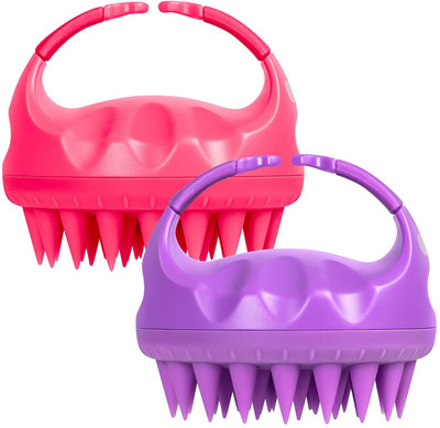 veniqe Hair Shampoo Brush Scalp Care Massager , Pink 1 Pack +...