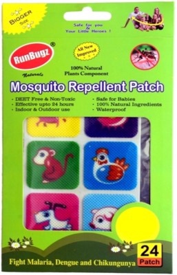 RunBugz Mosquito Repellent Patches ( Animal - Pack of 24 )(24 x 1.57 g)