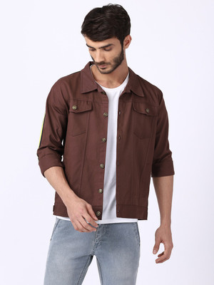 VOXATI 3/4th Sleeve Solid Men Denim Jacket
