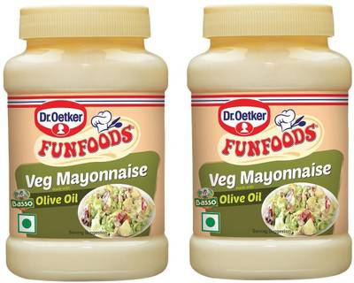 FUNFOODS by Dr. Oetker Veg mayonnaise Olive Oil 250 Gram Pack Of 2 500 g