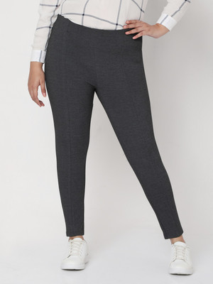 Vero Moda Curve Grey Jegging(Solid)
