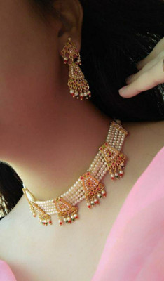 Bhagya Lakshmi Alloy Multicolor Jewellery Set(Pack of 1)