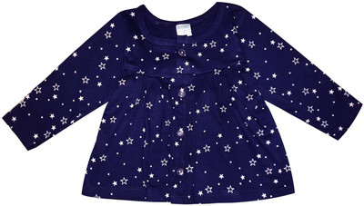 KIDEEZGUILD... Girls Midi/Knee Length Casual Dress(Blue, Full Sleeve)