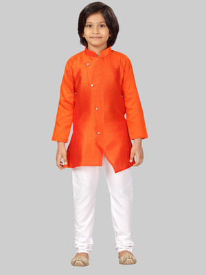 Little Mafia By Aarika Boys Festive & Party Kurta and Pyjama Set(Multicolor Pack of 1)