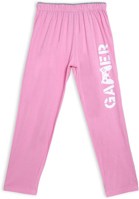 Mysweetangel Relaxed Boys & Girls Pink Trousers