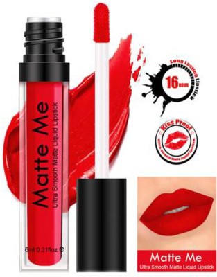 Galsmaky Matte Me Ultra Smooth Matte Liquid Lipstick(Red, 6 ml)