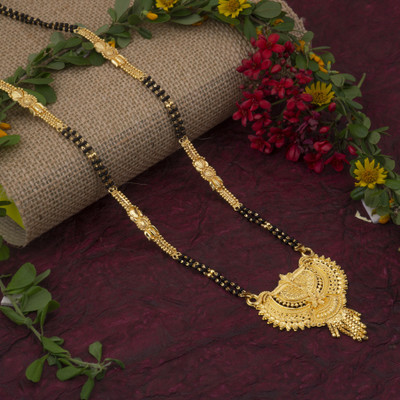 Dency Brass Gold-plated Gold, Black Jewellery Set(Pack of 1)