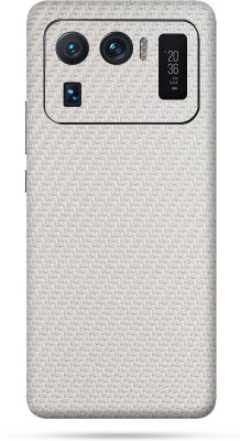 OggyBaba xiaomi mi 11 ultra 11, mi ultra Carbon, mi 11 ultra, mi11 ultra Mobile Skin(Milky White Carbon Fibre Skin Matte Finish)