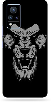BUGGU Vivo V21 5g, vivo v21 5g, vivo v 21 Mobile Skin(Ultra Super Black Lion Skin With High Matte Finish., Mobile Skin (Back+Side+Camera))