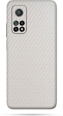 OggyBaba xiaomi 10T, Mi 10T, Mi 10 t, redmi 10 i Mobile Skin(Milky White Carbon Fibre Skin Matte Finish)