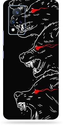 BugguSkin vivo V21 5G, Vivo V21 5G Mobile Skin(Ultra Super Angry Wolf Skin With High Mattte Finish.)