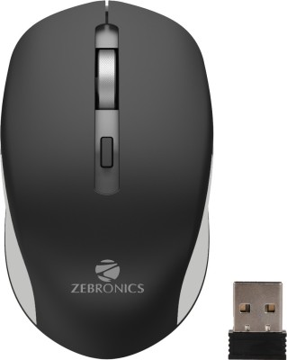 ZEBRONICS Zeb-Jaguar Wireless Optical Mouse(2.4GHz Wireless, Black)