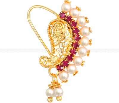 VIVASTRI Cubic Zirconia Gold-plated Plated Alloy Nathiya