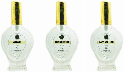 The perfume Store AGAR CONNECTION 2407 CRUSH Regular pack of 3 Eau de Parfum  -  180 ml(For Men & Women)