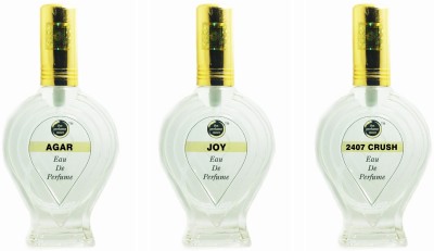 The perfume Store AGAR JOY 2407 CRUSH Regular pack of 3 Eau de Parfum  -  180 ml(For Men & Women)