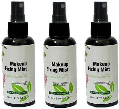 tanvi27 Makeup Fixing Mist with Rose Water and Green Primer  - 240 ml(TRANSPARENT)
