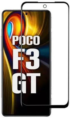 A-Allin1 Edge To Edge Tempered Glass for Poco F3 GT, (Premium Edge To Edge With Camera Cut) (Limited Quantity)(Pack of 1)