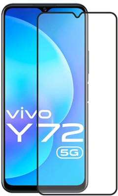 GDBUY Edge To Edge Tempered Glass for Vivo Y72 5G, Vivo Y72(Pack of 1)