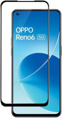 DMJHP Edge To Edge Tempered Glass for Oppo Reno 6 5G(Pack of 1)