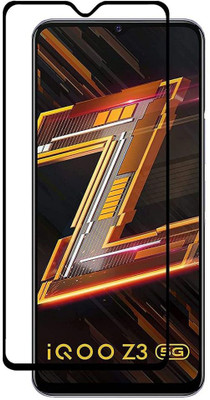 DMJHP Edge To Edge Tempered Glass for iQoo Z3 5G(Pack of 1)