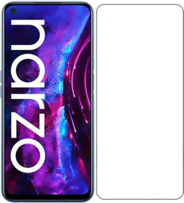 DMJHP Edge To Edge Tempered Glass for Realme Narzo 30(Pack of 1)