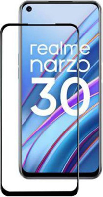 DMJHP Edge To Edge Tempered Glass for Realme Narzo 30(Pack of 1)