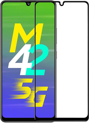 Rathore Collection Edge To Edge Tempered Glass for Samsung M42(Pack of 1)