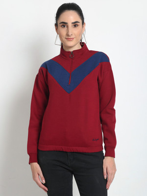 Club York Full Sleeve Color Block Women Sweatshirt