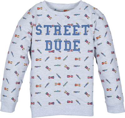 Plum Tree Full Sleeve Printed Boys Sweatshirt