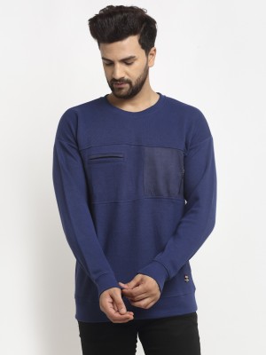 Club York Full Sleeve Solid Men Sweatshirt