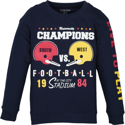 Plum Tree Full Sleeve Printed Boys Sweatshirt