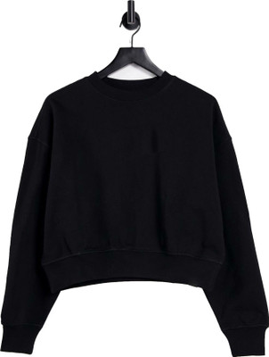 Be Savage Full Sleeve Solid Women Sweatshirt